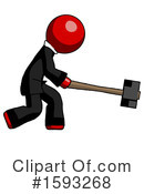 Red Design Mascot Clipart #1593268 by Leo Blanchette