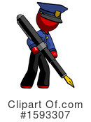 Red Design Mascot Clipart #1593307 by Leo Blanchette