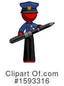 Red Design Mascot Clipart #1593316 by Leo Blanchette