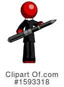 Red Design Mascot Clipart #1593318 by Leo Blanchette