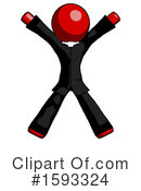 Red Design Mascot Clipart #1593324 by Leo Blanchette