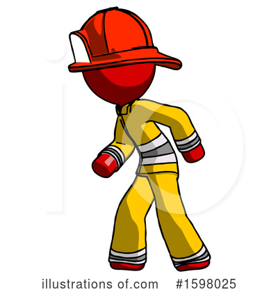 Royalty-Free (RF) Red Design Mascot Clipart Illustration by Leo Blanchette - Stock Sample #1598025