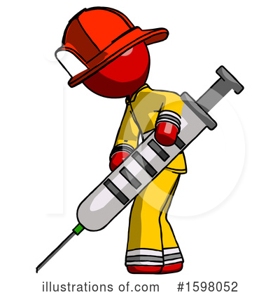 Royalty-Free (RF) Red Design Mascot Clipart Illustration by Leo Blanchette - Stock Sample #1598052