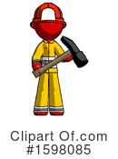 Red Design Mascot Clipart #1598085 by Leo Blanchette