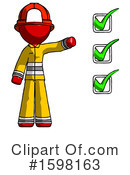 Red Design Mascot Clipart #1598163 by Leo Blanchette