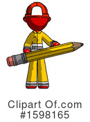 Red Design Mascot Clipart #1598165 by Leo Blanchette