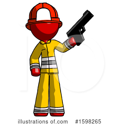 Royalty-Free (RF) Red Design Mascot Clipart Illustration by Leo Blanchette - Stock Sample #1598265