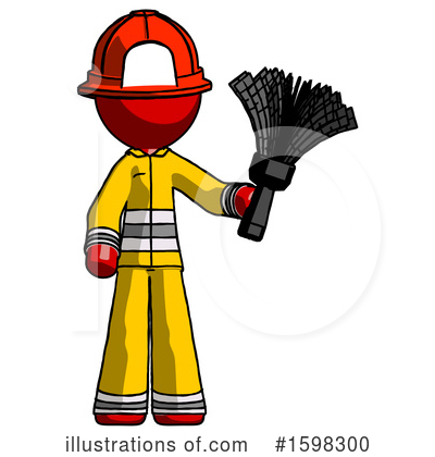 Royalty-Free (RF) Red Design Mascot Clipart Illustration by Leo Blanchette - Stock Sample #1598300
