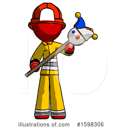 Royalty-Free (RF) Red Design Mascot Clipart Illustration by Leo Blanchette - Stock Sample #1598306
