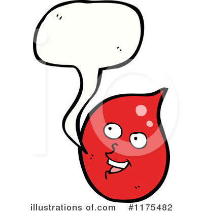 Royalty-Free (RF) Red Drop Clipart Illustration by lineartestpilot - Stock Sample #1175482