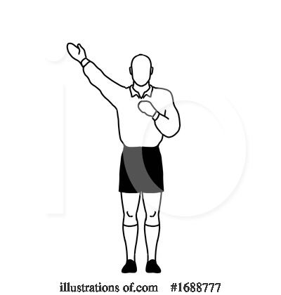 Royalty-Free (RF) Referee Clipart Illustration by patrimonio - Stock Sample #1688777