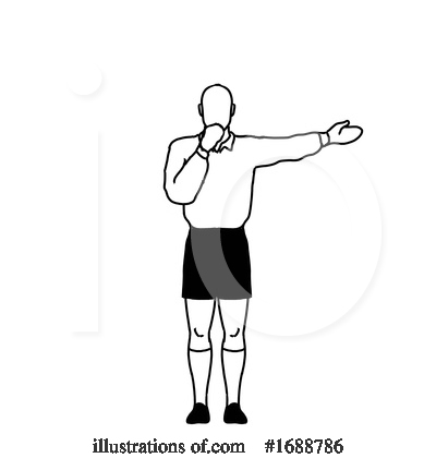 Royalty-Free (RF) Referee Clipart Illustration by patrimonio - Stock Sample #1688786