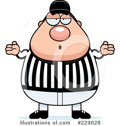 Royalty-Free (RF) Referee Clipart Illustration by Cory Thoman - Stock Sample #229028