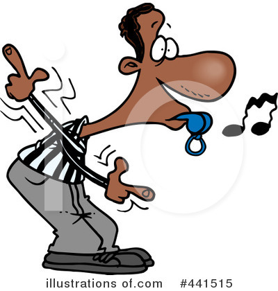 Royalty-Free (RF) Referee Clipart Illustration by toonaday - Stock Sample #441515
