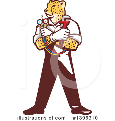 Cheetah Clipart #1396310 by patrimonio