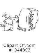 Refrigerator Clipart #1044893 by toonaday