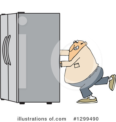 Royalty-Free (RF) Refrigerator Clipart Illustration by djart - Stock Sample #1299490