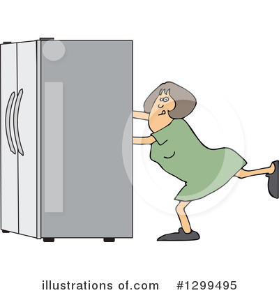 Royalty-Free (RF) Refrigerator Clipart Illustration by djart - Stock Sample #1299495