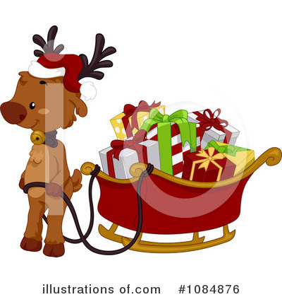 Royalty-Free (RF) Reindeer Clipart Illustration by BNP Design Studio - Stock Sample #1084876
