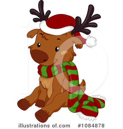 Royalty-Free (RF) Reindeer Clipart Illustration by BNP Design Studio - Stock Sample #1084878
