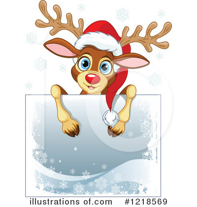 Royalty-Free (RF) Reindeer Clipart Illustration by Pushkin - Stock Sample #1218569