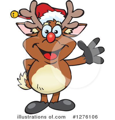 Royalty-Free (RF) Reindeer Clipart Illustration by Dennis Holmes Designs - Stock Sample #1276106