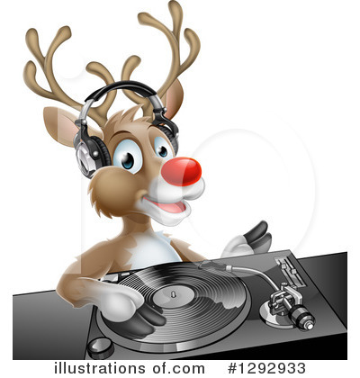 Royalty-Free (RF) Reindeer Clipart Illustration by AtStockIllustration - Stock Sample #1292933