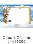 Reindeer Clipart #1411205 by AtStockIllustration