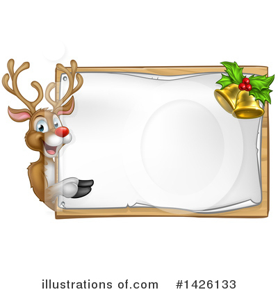 Royalty-Free (RF) Reindeer Clipart Illustration by AtStockIllustration - Stock Sample #1426133