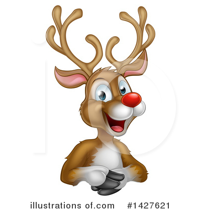Royalty-Free (RF) Reindeer Clipart Illustration by AtStockIllustration - Stock Sample #1427621