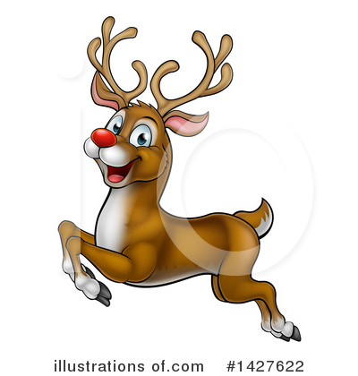 Royalty-Free (RF) Reindeer Clipart Illustration by AtStockIllustration - Stock Sample #1427622
