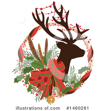 Reindeer Clipart #1460261 by Cherie Reve