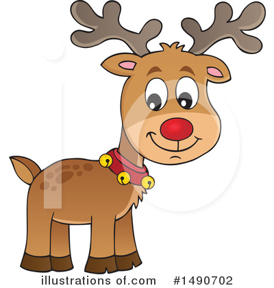 Royalty-Free (RF) Reindeer Clipart Illustration by visekart - Stock Sample #1490702