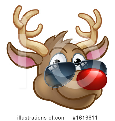 Royalty-Free (RF) Reindeer Clipart Illustration by AtStockIllustration - Stock Sample #1616611