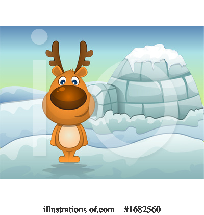 Royalty-Free (RF) Reindeer Clipart Illustration by Morphart Creations - Stock Sample #1682560