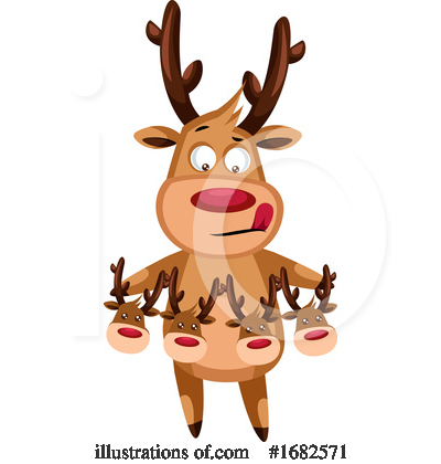 Royalty-Free (RF) Reindeer Clipart Illustration by Morphart Creations - Stock Sample #1682571