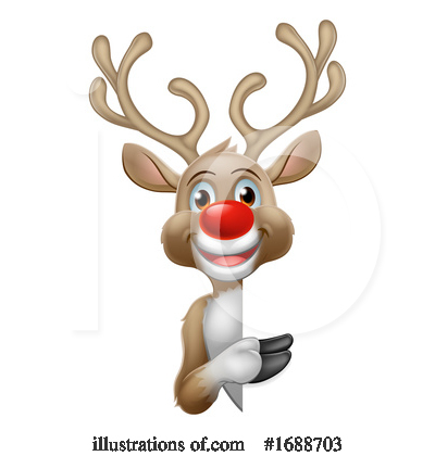 Royalty-Free (RF) Reindeer Clipart Illustration by AtStockIllustration - Stock Sample #1688703