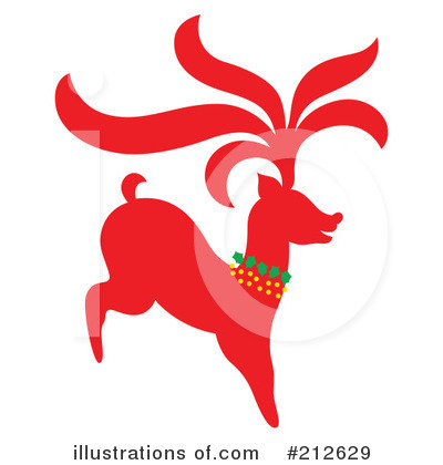 Royalty-Free (RF) Reindeer Clipart Illustration by Cherie Reve - Stock Sample #212629