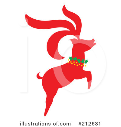 Royalty-Free (RF) Reindeer Clipart Illustration by Cherie Reve - Stock Sample #212631