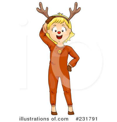 Royalty-Free (RF) Reindeer Clipart Illustration by BNP Design Studio - Stock Sample #231791