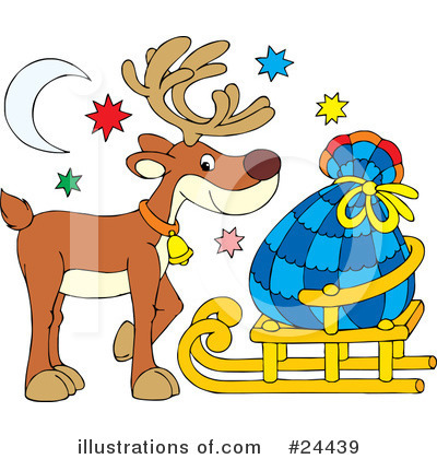 Royalty-Free (RF) Reindeer Clipart Illustration by Alex Bannykh - Stock Sample #24439
