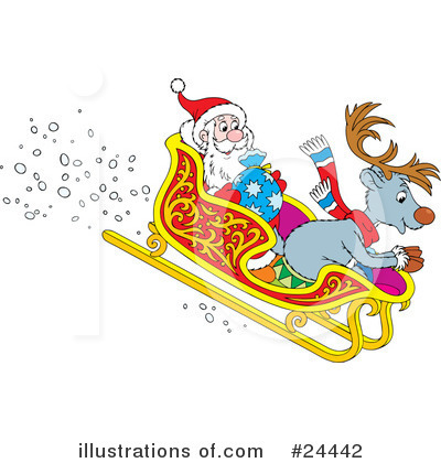 Royalty-Free (RF) Reindeer Clipart Illustration by Alex Bannykh - Stock Sample #24442