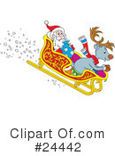 Reindeer Clipart #24442 by Alex Bannykh