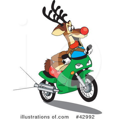 Scooter Clipart #42992 by Dennis Holmes Designs