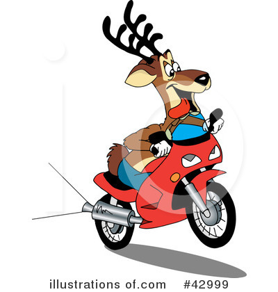Scooter Clipart #42999 by Dennis Holmes Designs