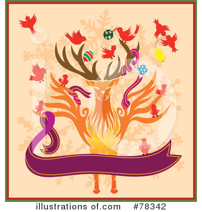Royalty-Free (RF) Reindeer Clipart Illustration by Cherie Reve - Stock Sample #78342