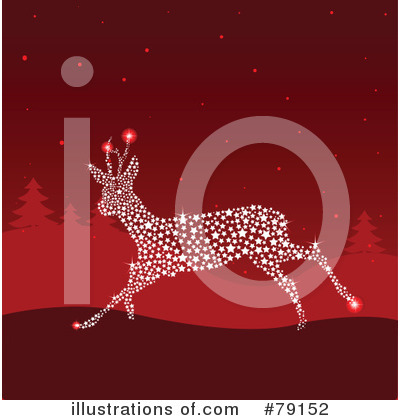 Royalty-Free (RF) Reindeer Clipart Illustration by Pushkin - Stock Sample #79152