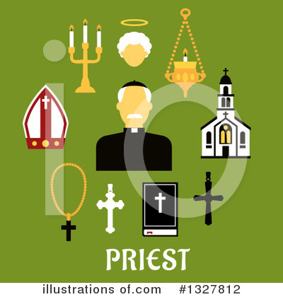 Priest Clipart #1327812 by Vector Tradition SM