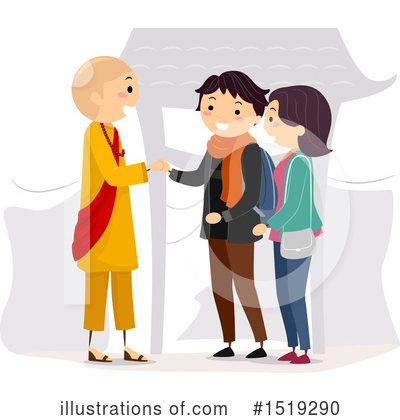 Monk Clipart #1519290 by BNP Design Studio