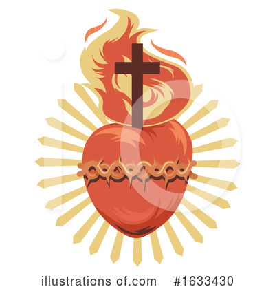 Sacred Heart Clipart #1633430 by BNP Design Studio